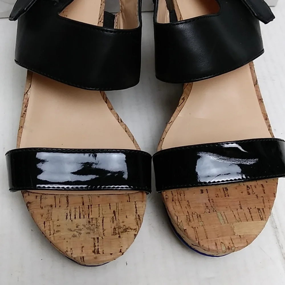 Tommy Hilfiger Maite 7M Slingback Cork Wedge Sandals Shoes